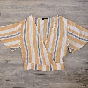 Cropped Stripped Blouse